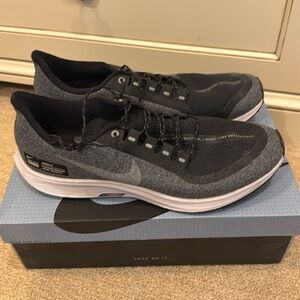 Nike Air Zoom Pegasus 36 Shield AQ8005 Black Running Shoes Mens 12 Used Twice